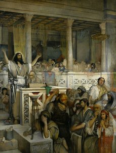 Christ Preaching at Capernaum by Maurycy Gottlieb
